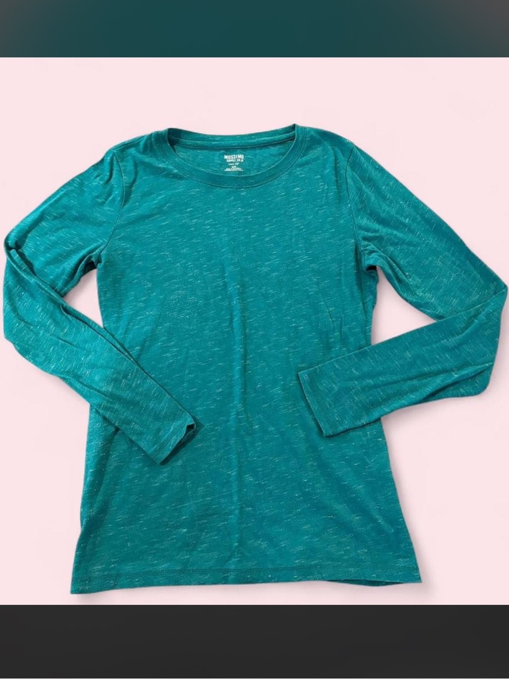 Mossimo Teal Long Sleeve Basic Tee Size M